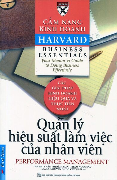 Cẩm Nang Kinh Doanh - Quản Lý Hiệu Suất Làm Việc Của Nhân Viên - Do