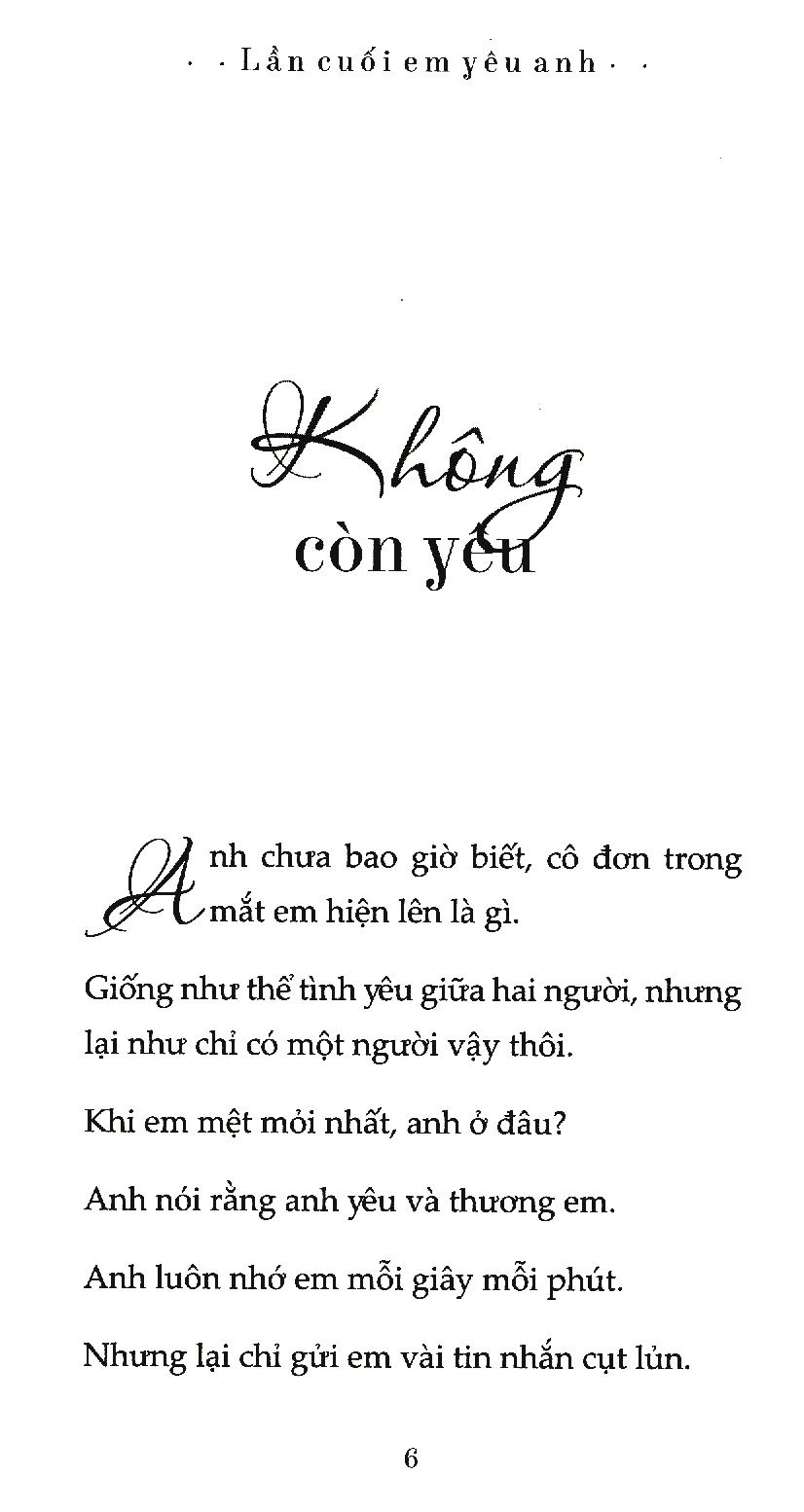  Lần Cuối Em Yêu Anh 