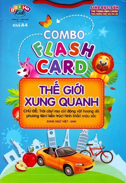 Combo Flash Card Thế Giới Xung Quanh - Bộ 7 Chủ Đề (Song Ngữ Việt - Anh) - Bắc Hà
