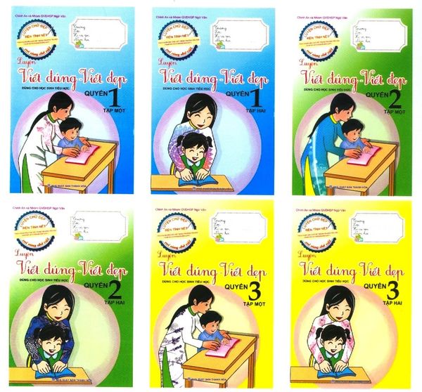 Combo Vui Cùng Chữ Viết - Luyện Viết Đúng - Viết Đẹp - Dung Vũ