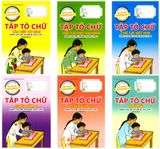  Combo Vui Cùng Chữ Viết - Tập Tô Chữ (Bộ 6 Cuốn) 