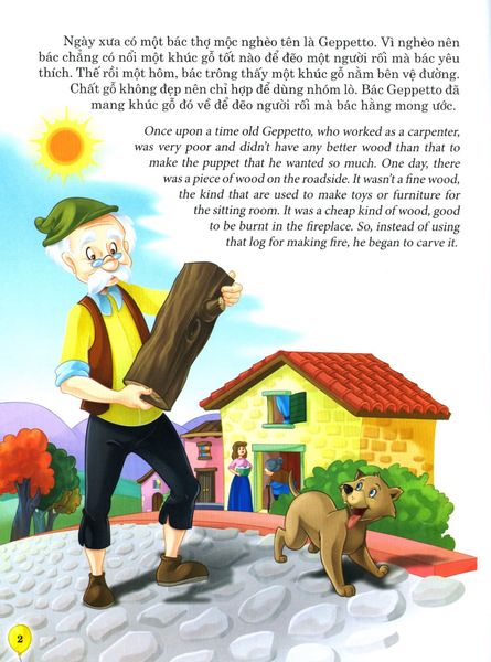 Truyện Song Ngữ Anh - Việt: Pinocchio