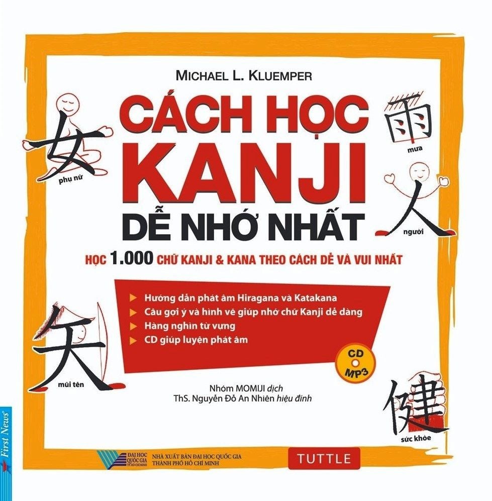  Cách Học Kanji Dễ Nhớ Nhất (Kèm 1 CD) 