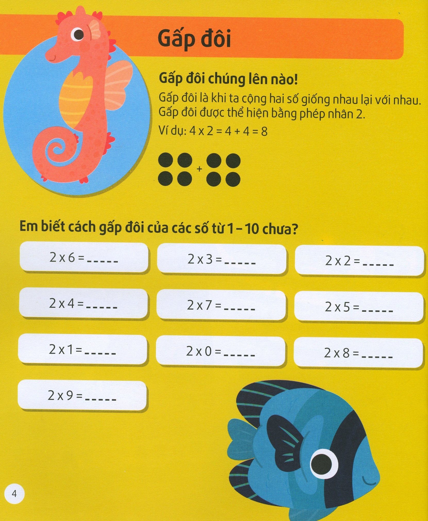  Tô Màu Theo Số - Bảng Cửu Chương 