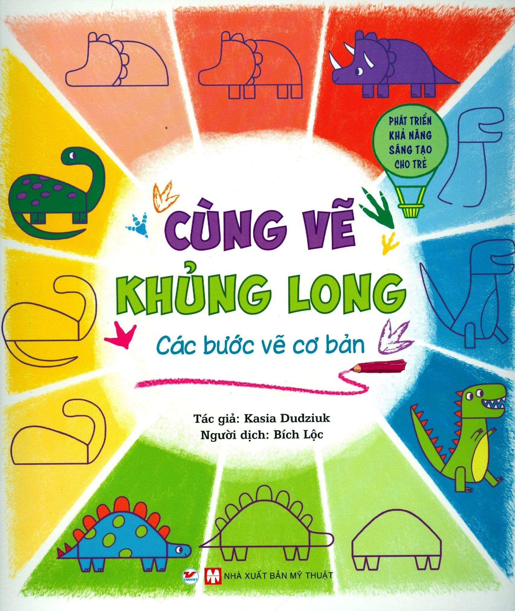  Cùng Vẽ Khủng Long - Các Bước Vẽ Cơ Bản 