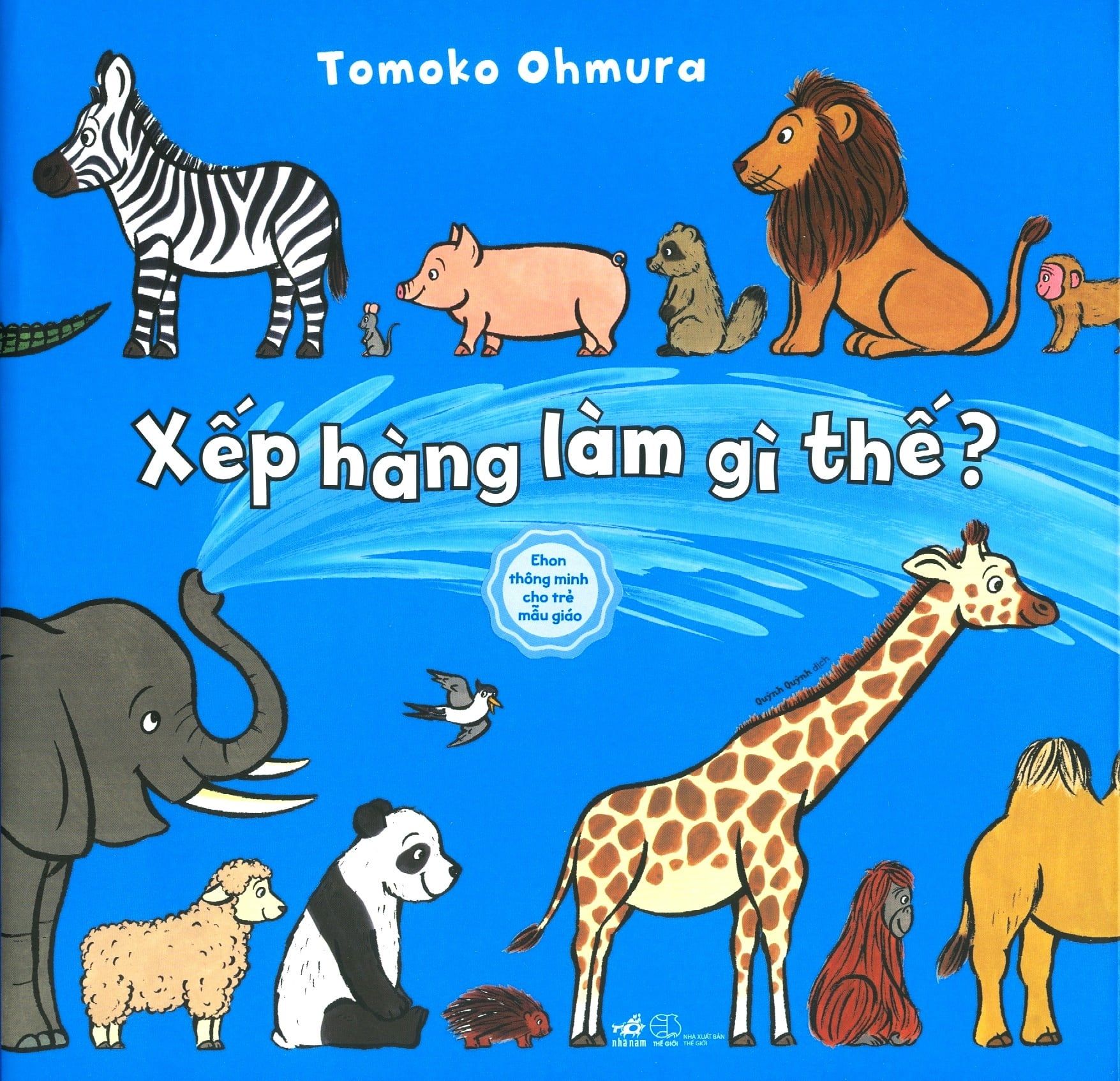  Ehon Thông Minh Cho Trẻ Mẫu Giáo - Xếp Hàng Làm Gì Thế? 