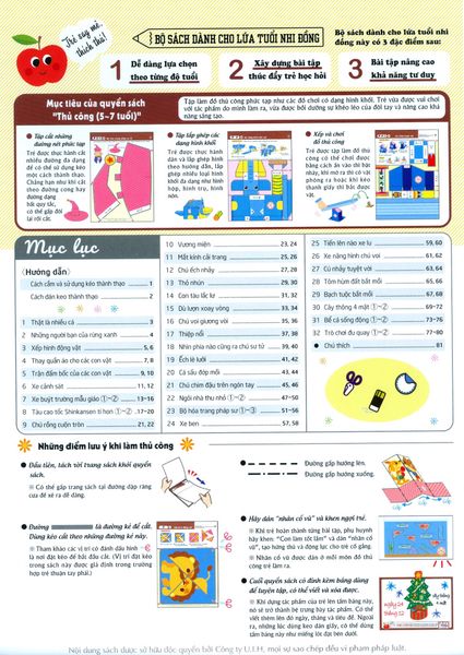 Giáo Dục Nhật Bản - Thủ Công (Tuổi 5-7) - Công ty UIH