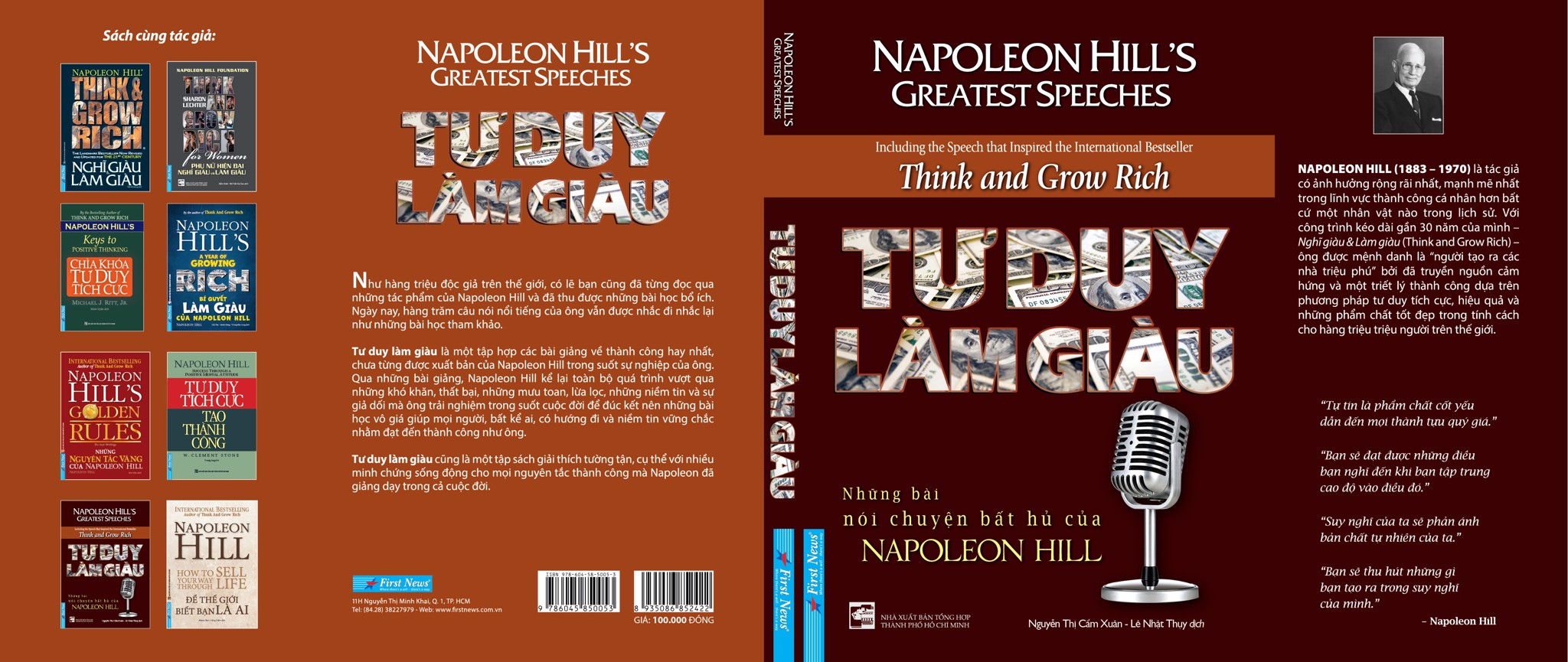 Tư Duy Làm Giàu - Những bài nói chuyện bất hủ của Napoleon Hill (Tái Bản 2021)