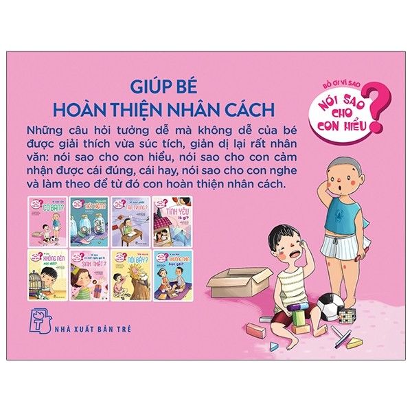 Bộ Sách Nói Sao Cho Con Hiểu - Giúp Bé Hoàn Thiện Nhân Cách (Bộ 8 Cuốn)