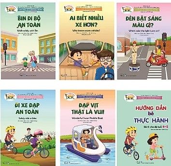  Combo sách Giáo dục An toàn giao thông dành cho trẻ 4-5 tuổi (6 cuốn) 