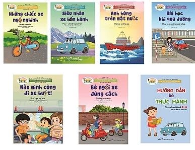  Combo sách Giáo dục an toàn giao thông dành cho trẻ 3-4 tuổi (7 cuốn) 