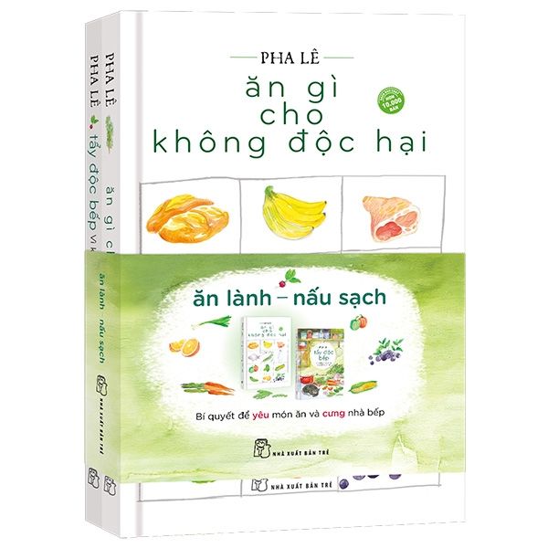  Bộ Sách Ăn Lành - Nấu Sạch (Bộ 2 Cuốn) 