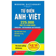 Từ Điển Anh Việt 225.000 Mục Từ Và Định Nghĩa (Tái Bản 2022)