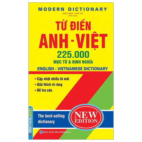  Từ Điển Anh Việt 225.000 Mục Từ Và Định Nghĩa (Bìa Cứng - Tái Bản 2022) 