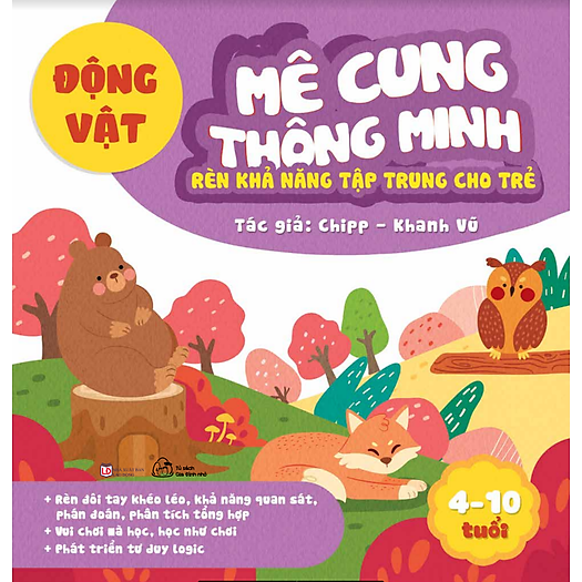  Sách Mê Cung Thông Minh - Rèn Khả Năng Tập Trung Cho Trẻ - Động Vật 