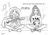  BarBie Sách Tô Màu Khổ Lớn - Bạn Gái Nữ Tính - Bao Gồm Sticker 