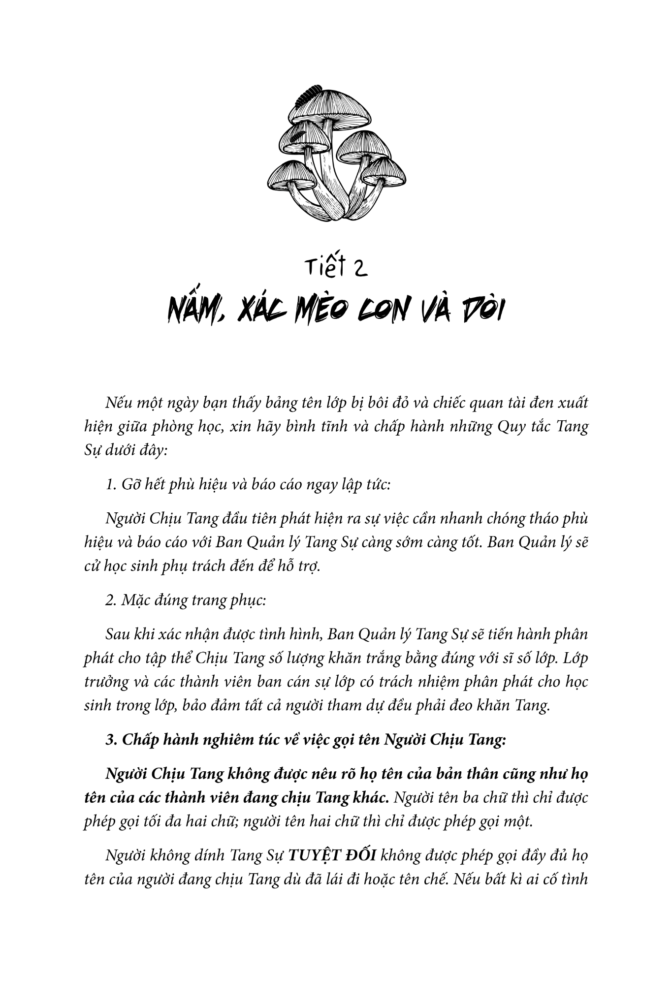  Lớp Có Tang Sự Không Cần Điểm Danh 