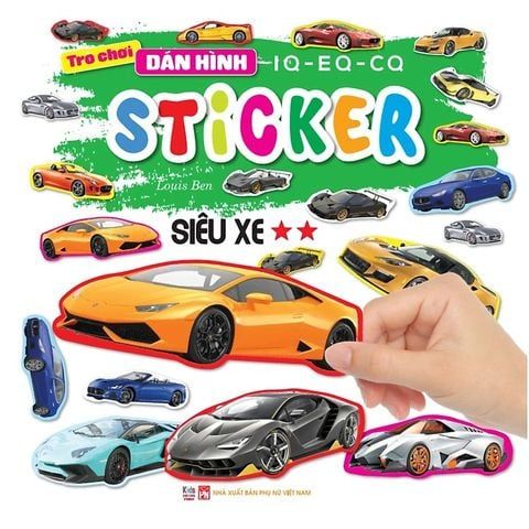  Combo Trò Chơi Dán Hình IQ - EQ -CQ Sticker (Bộ 8 Cuốn) 