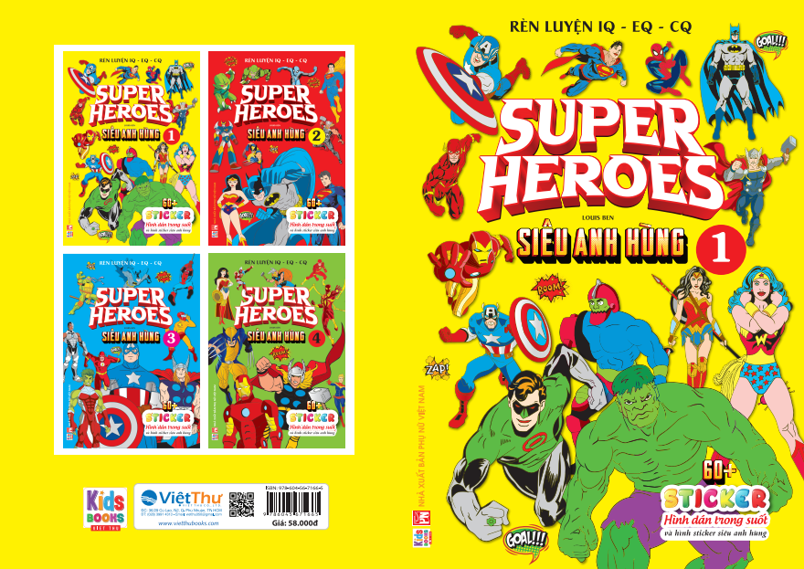  Supper Heroes - Siêu anh hùng T1 - sticker trong suốt 