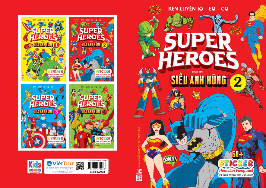  Supper Heroes - Siêu anh hùng T2 - sticker trong suốt 