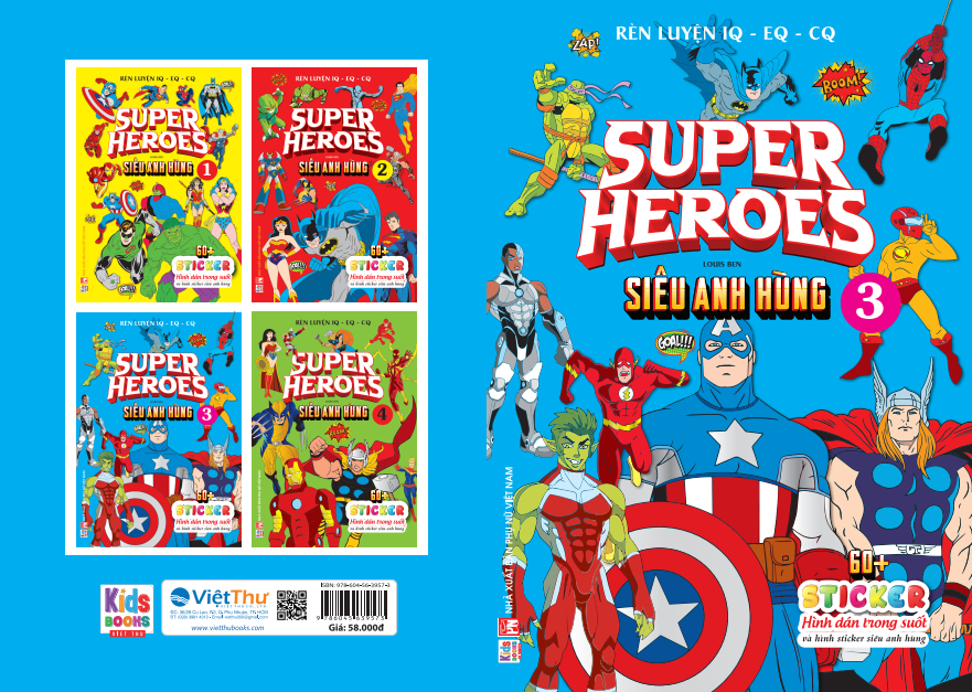  Supper Heroes - Siêu anh hùng T3 - sticker trong suốt 