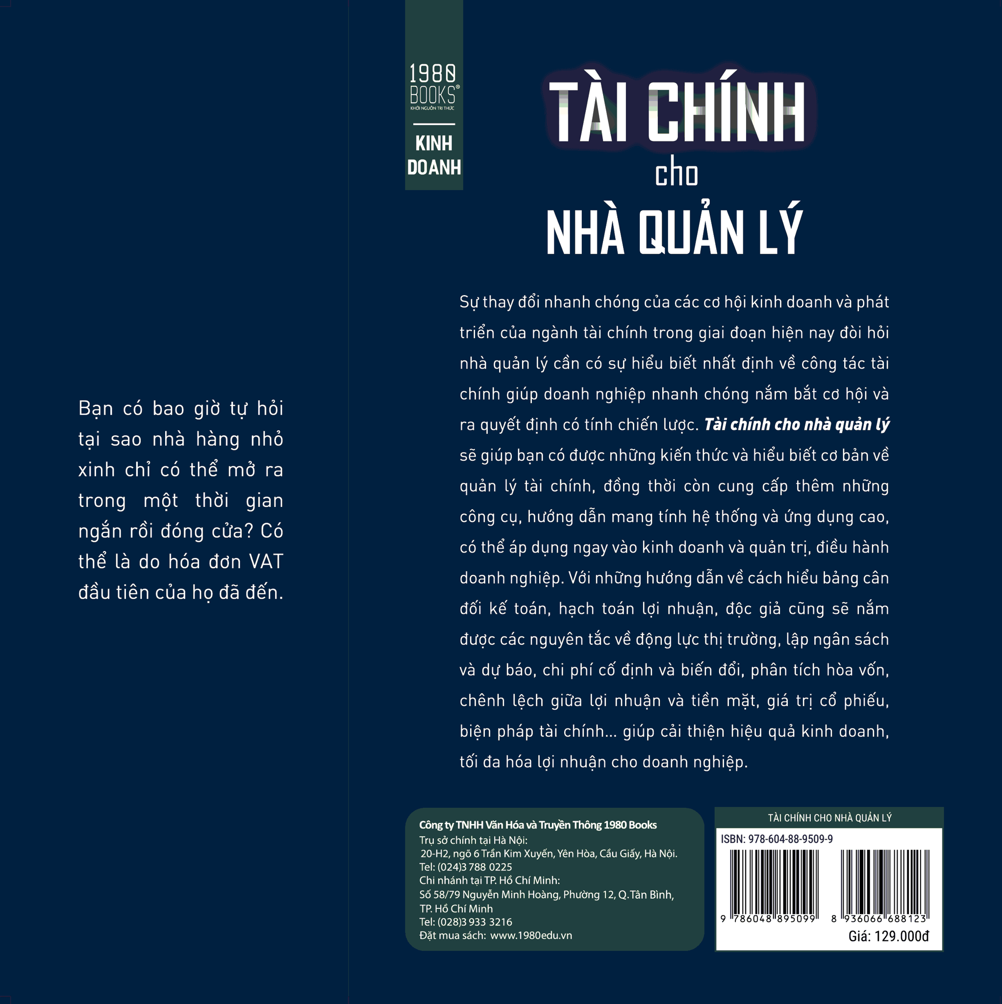  Tài Chính Cho Nhà Quản Lý 