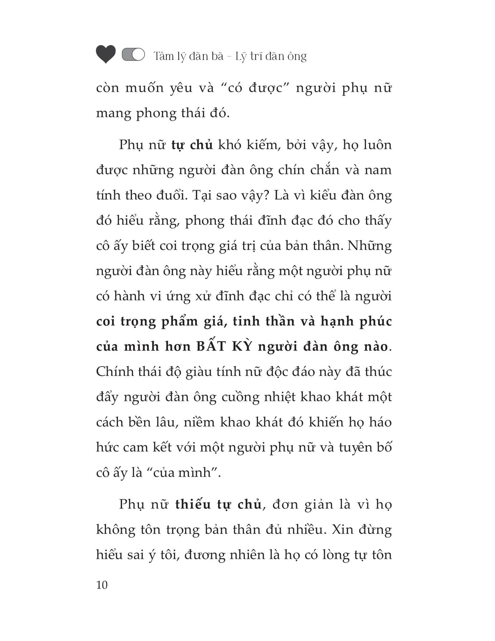  Tâm Lý Đàn Bà, Lý Trí Đàn Ông 