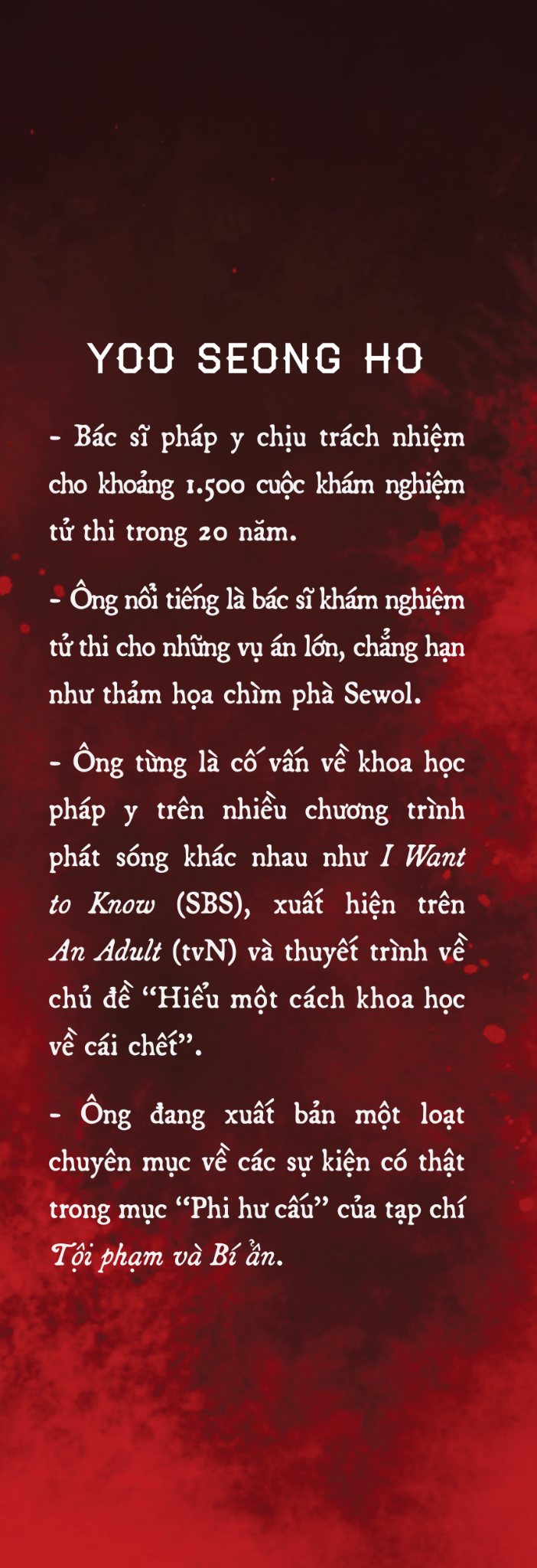  Cuộc Hẹn Với Tử Thi – Sự Thật Phía Sau Cái Chết 