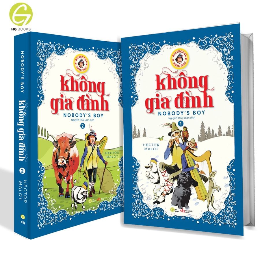  Không Gia Đình - Nobody'S Boy Bản
Song Ngữ Việt - Anh (Kèm File Nghe + Note Từ Mới) 
(2 Cuốn) 