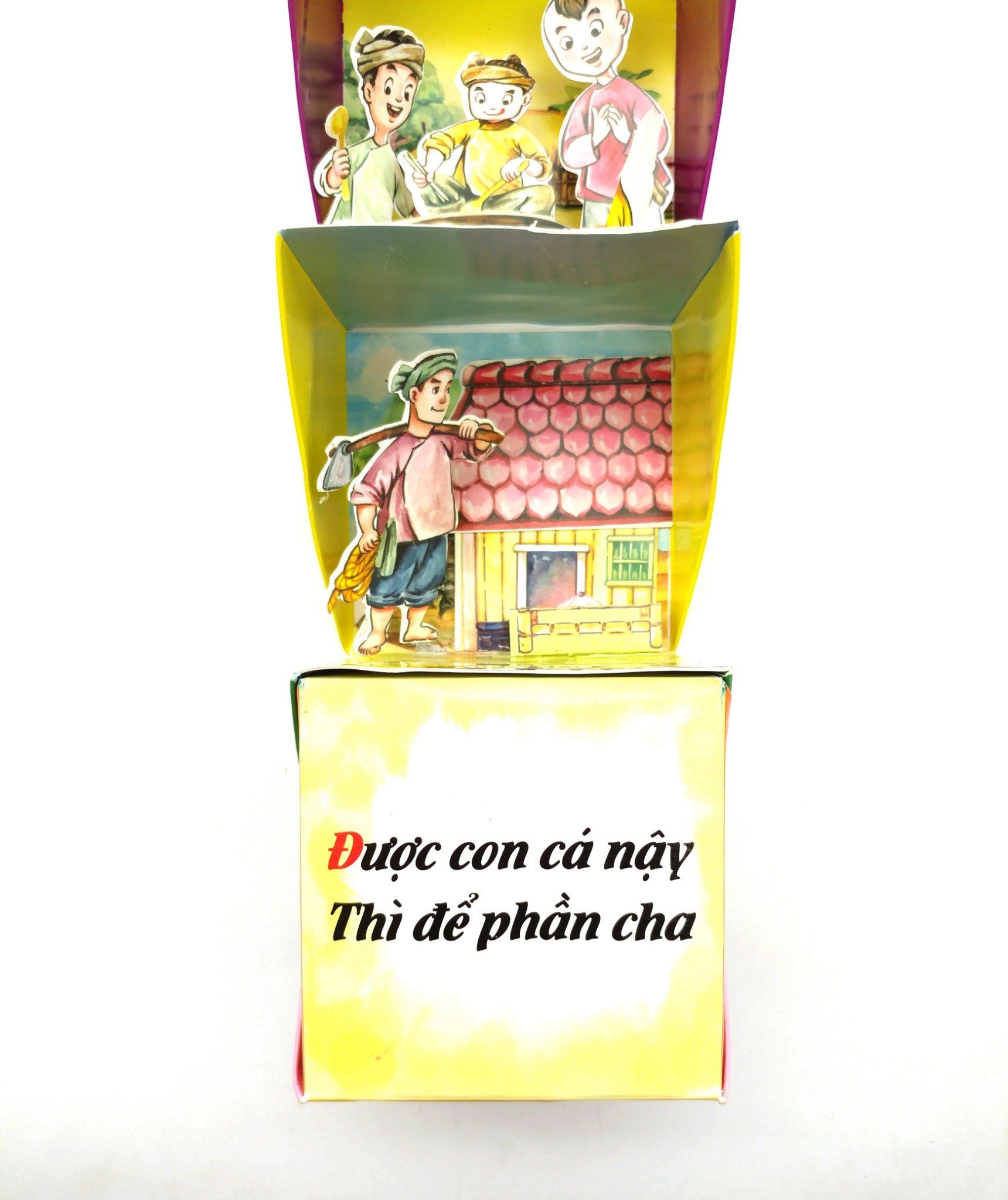  Trời mưa trời gió -Popup hộp vuông 