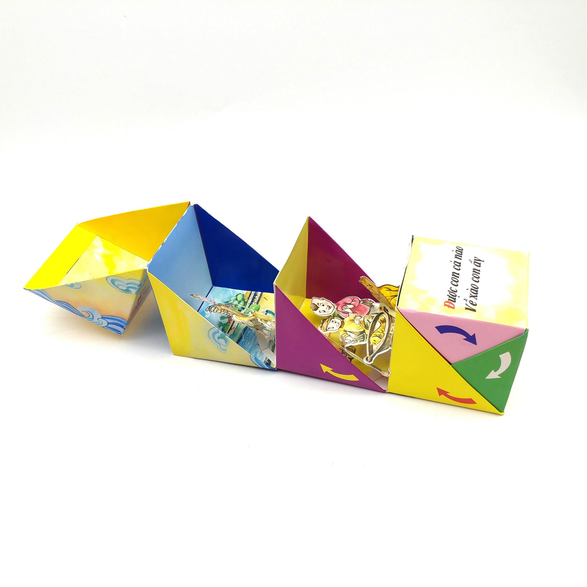  Trời mưa trời gió -Popup hộp vuông 