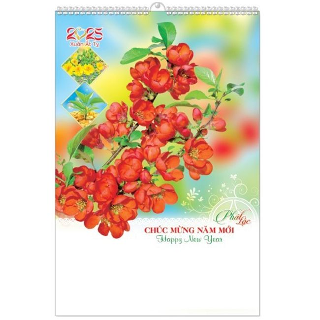  Lịch Lò Xo 7 tờ 2025 - PHÁT LỘC ( MT30 ) 
