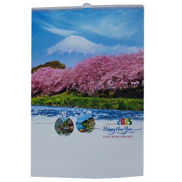 Lịch Lò Xo 7 tờ ( HT45 ) 2025 - Thế Giới Tươi Đẹp