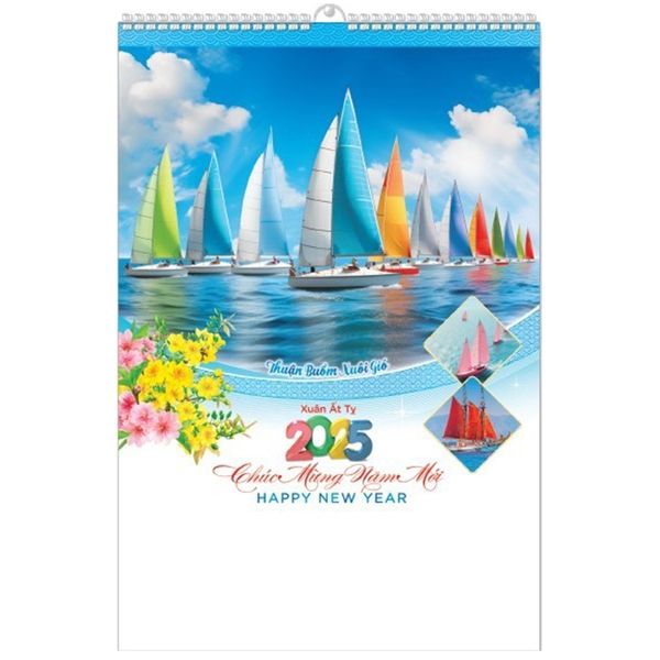 Lịch Lò Xo 7 tờ 2025 - THUẬN BUỒM XUÔI GIÓ ( MT32 )