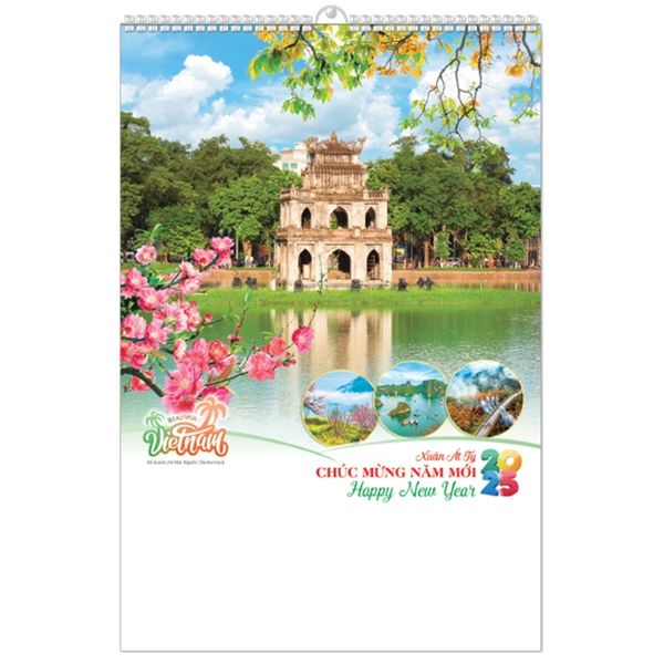 Lịch Lò Xo 7 tờ 2025 - VIỆT NAM TƯƠI ĐẸP( MT13 )