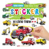  Trò Chơi Dán Hình IQ - EQ -CQ Sticker - Xe Công Trình- 2 Sao 