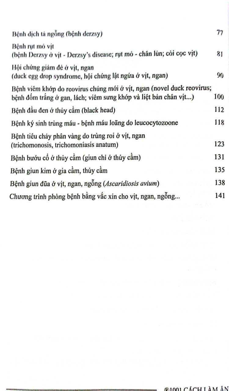  Cách Phòng Trị Hiệu Quả Các Bệnh Ở Thủy Cầm Việt Nam 
