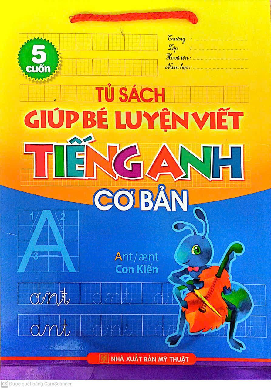 Tủ Sách Giúp Bé Luyện Viết Tiếng Anh Cơ Bản (Bộ 5 Cuốn) 