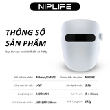  Trị liệu mặt nạ LED NIPLIFE-EM01 Hỗ trợ giảm mụn, nếp nhăn. 