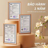  Trị liệu mặt nạ LED NIPLIFE-EM01 Hỗ trợ giảm mụn, nếp nhăn. 