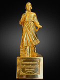  Quà Tặng Sếp Tượng Trần Hưng Đạo dát vàng kích thước 50 x 15 x 17 cm 