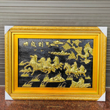  Quà Tân Gia Tranh đồng Mã Đáo Thành Công kích thước 75 x 55 cm 