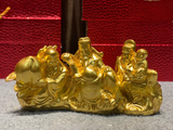  Quà Tặng Phong Thủy Tượng Phúc Lộc Thọ dát vàng kích thước 8 x 15 x 5,5 cm 