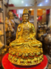 Quà Tặng Phong Thủy Tượng Phật Quan Âm dát vàng kích thước 40 x 26 x 26 cm 