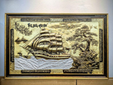  Quà Tặng Khai Trương Tranh đồng Thuận Buồm Xuôi Gió kích thước 70 x 110 cm 