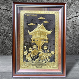  Quà Tặng Tranh Chùa Một Cột kích thước 50 x 70 cm 