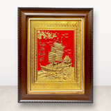  Quà Tặng Khai Trương Tranh đồng Thuận Buồm Xuôi Gió kích thước 28 x 34 cm 