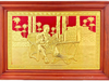 Quà Tặng Tranh Bác Hồ kích thước 61 x 88 cm mạ vàng 24k