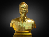  Quà Tặng Sếp Tượng Bác Hồ đồng đỏ dát vàng 24K cao 70 cm 