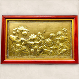  Quà Tặng Doanh Nghiệp Tranh Hoa Sen kích thước 88 x55 cm mạ vàng 